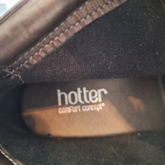 HOTTER Comfort Concept Abbey Womens Size 7.5  Brown Leather‎ Ankle Boots - Picture 8 of 14